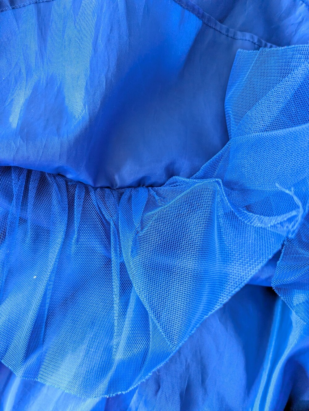 Sparkling Royal Blue Sequin Party Dress with Bow - Picture 6 of 6